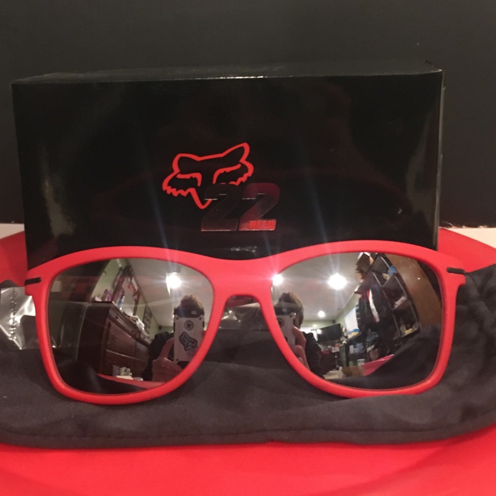 RARE FOX RACING DOUBLE DEUCE SUNGLASSES NWB